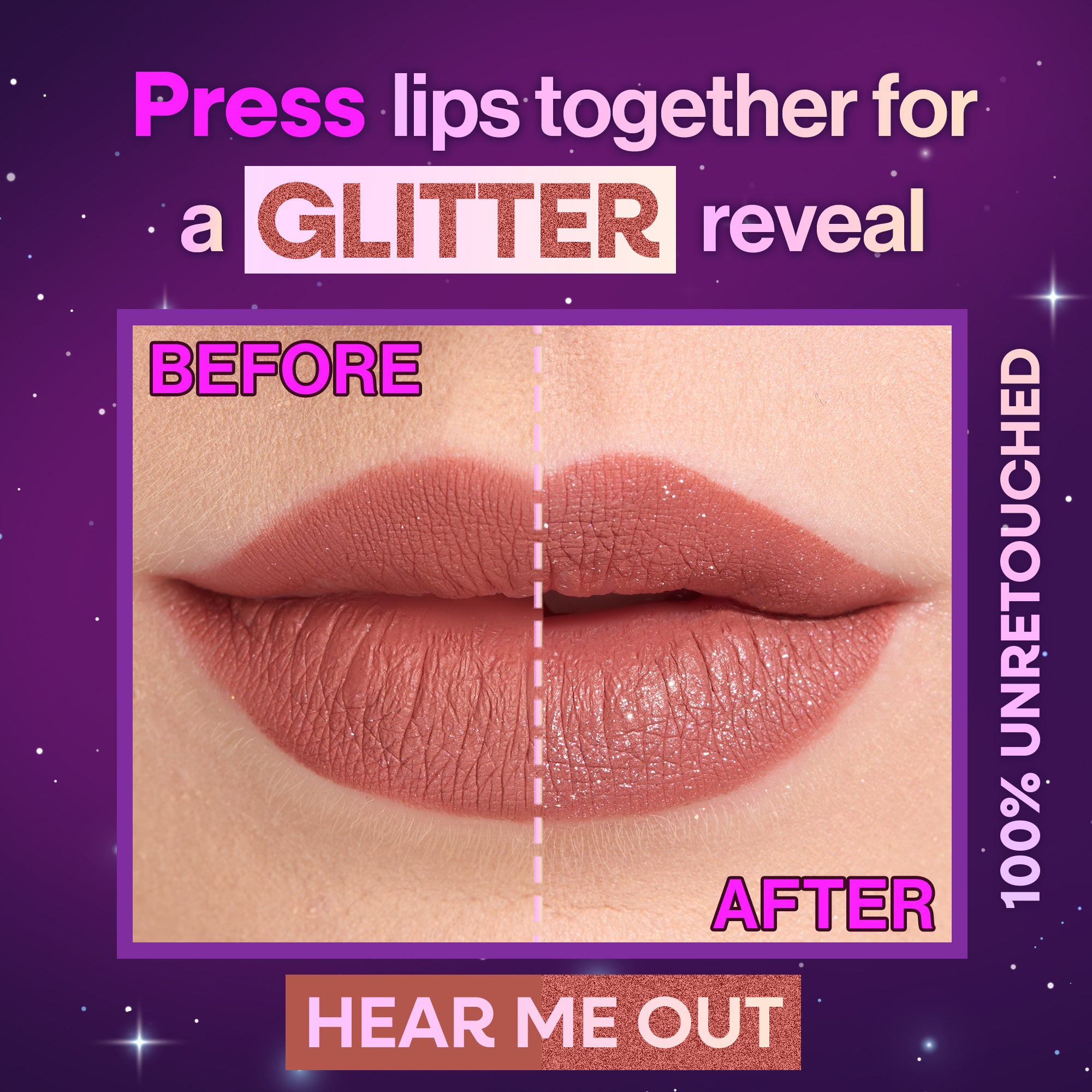 Mega Glitter Shimmer Liquid Lipstick | Hear Me Out - Image 4