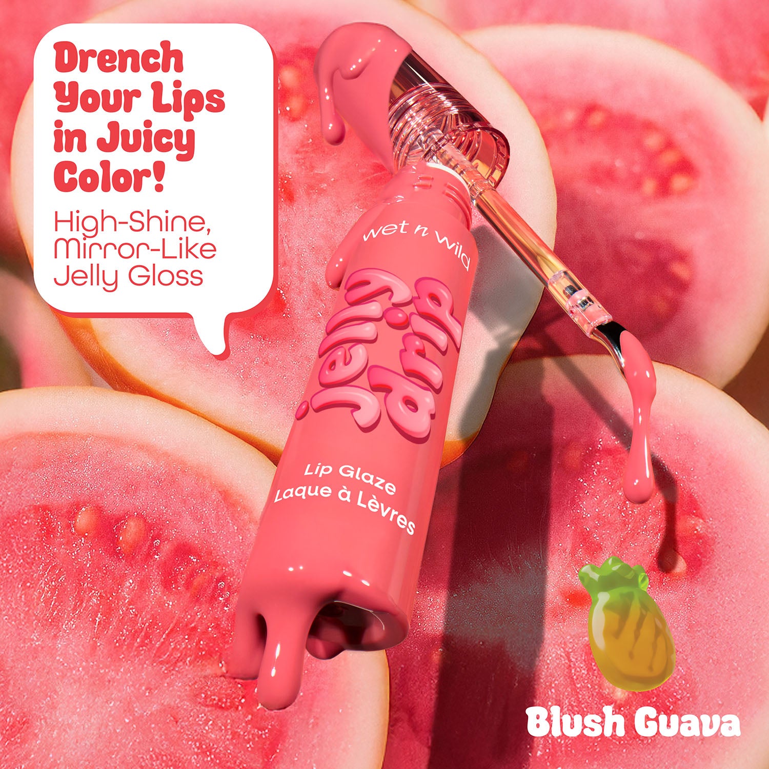 Jelly Drip Lip Glaze | Blush Guava - Image 3
